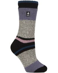 Heat Holders - Ladies Soft Warm Winter Stripe Patterned Thermal Socks - Lyst
