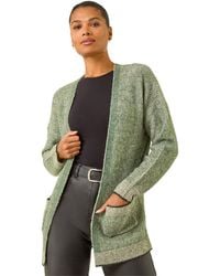 Roman - Soft Knit Pocket Cardigan - Lyst