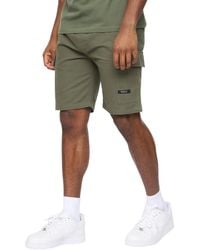 Crosshatch - Utilate Elasticated Waist Cargo Shorts (Thyme) - Lyst