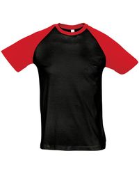 Sol's - Funky Contrast Short Sleeve T-Shirt - Lyst