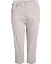 Craghoppers - Ladies Kiwi Pro Iii Cropped Trousers (Oyster) - Lyst