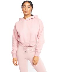 Crosshatch - "Jacklight" Kapuzenpullover Für Damen (Rosa-Grau) - Lyst