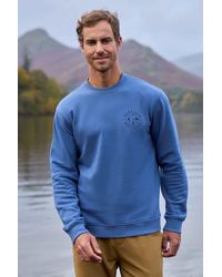 Mountain Warehouse - 'Circle Mountain' Crew Neck Sweatshirt Casual Lightweight Pullover Jumper Cotton - Lyst