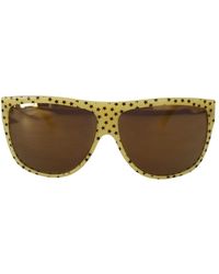 Dolce & Gabbana - Acetate Square Shades Sunglasses With Stars Pattern - Lyst