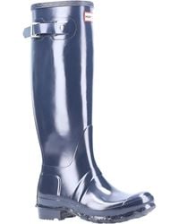 HUNTER - Gloss Original Tall Wellington Boots - Lyst