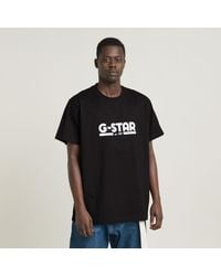 G-Star - G-Star Raw Line Script Loose T-Shirt - Lyst