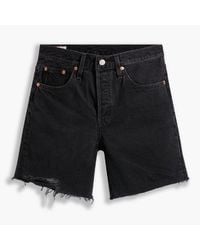 Levi's - Levi's Mid Thigh Short Lunar Blac - Lyst