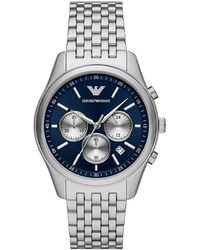 Emporio Armani - Chronograph Stainless Steel Dress Watch - Lyst