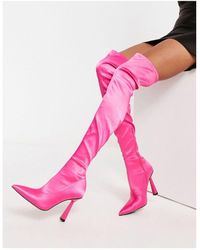 ASOS - Krista Heeled Sock Boots - Lyst