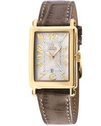 Gevril - Ave Of Americas Mini Swiss Quartz Mop Dial Watch, Genuine Tan Leather - Lyst