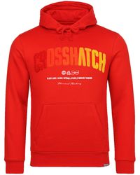 Crosshatch - Chest Print Hoodie Cotton - Lyst