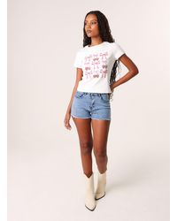 Pink Vanilla - Cap Sleeve Lace Trim Top - Lyst