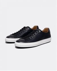 BOSS - Boss Mirage Tennis-Style Leather Trainers With Tonal Branding Nos - Lyst