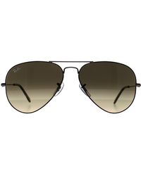 Ray-Ban - Aviator Polished Havana On Gunmetal Vintage Gradient 3025 - Lyst