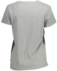 Levi's - Bruin Katoenen T-Shirt - Lyst