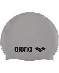 Arena - Volwassen Klassieke Silicone Zwemcap (zilver/zwart) - Lyst