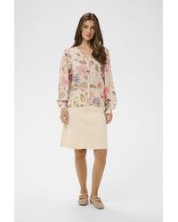 Cream - Blouse Met Lange Mouwen Crlucia Blouse Met Lange Mouwen Relaxed Fit - Lyst