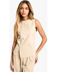 Boohoo - Woven Cord Waistcoat - Lyst