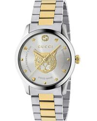Gucci - Ya1264074 G-timeless Stainless Steel And Gold-plated Watch - Lyst