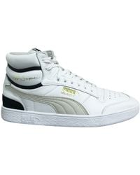 PUMA - X Ralph Sampson Mid Og Weiße Leder Schnüren -Herren -Trainer 370718 01 - Lyst