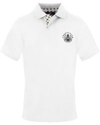 Aquascutum - Collared Neck Short Sleeve Polo Shirt - Lyst