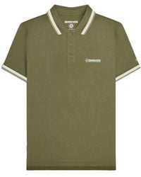 Lambretta - Triple Tipped Polo Shirt (Khaki/Aqua//Cashew) - Lyst