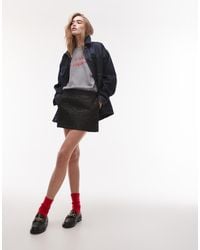 TOPSHOP - Textured Jacquard Mini Skirt - Lyst