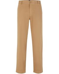 BOSS - Keamon Solid Patterned Straight Chinos - Lyst