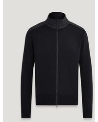Belstaff - Kelby Merino Wool Zip Cardigan - Lyst