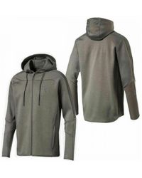 PUMA - Evo Net Long Sleeve Zip Up Hooded Track Jacket 575042 39 Cotton - Lyst