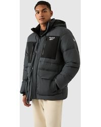 Reebok - Puffer Parka Jacket - Lyst