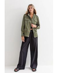 New Look - Canvas Military Jacket - Lyst