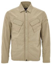 Paul & Shark - Leather Biker Jacket With Hardware - Lyst