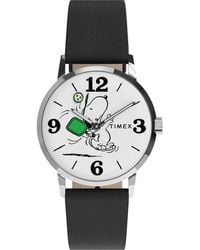 Timex - Peanuts Marlin Watch Tw2Y50400 Leather - Lyst