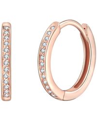 Rafaela Donata - Hoop Earring Sterling Zirconia - Lyst