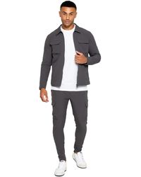 Enzo - Cargo Shacket Trainingspak Set - Lyst