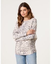 Blue Vanilla - Leopard Print Jumper - Lyst