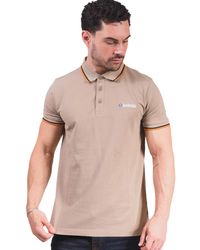 Lambretta - Triple Tipped Polo Shirt (Cashew/Stone/ - Lyst
