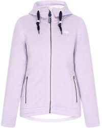 Schmuddelwedda - Gebreide Fleece Jas Dames Grijsviolet Gemêleerd - Lyst