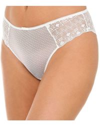 DIM - Womenss Transparent Effect Panties With Lace Fabric D09V7 - Lyst