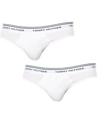 Tommy Hilfiger - Pack-3 Slips Breathable Fabric And Anatomical Front 1U87902156 - Lyst