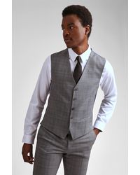 Ted Baker - V-Neck Regular Fit Suit Waistcoat - Lyst