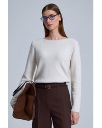 Dilvin - Boat Neck Sequin Knit Sweater - Lyst