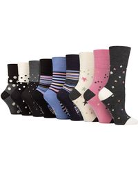 Gentle Grip - 9 Pack Bamboo Socks Ladies - Lyst