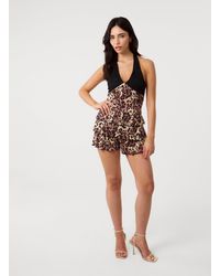 Pink Vanilla - Lace Ruffle Playsuit - Lyst