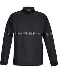 Under Armour - Sportstyle Woven 1/2 Zip Jacket Windbreaker 1320792 001 - Lyst