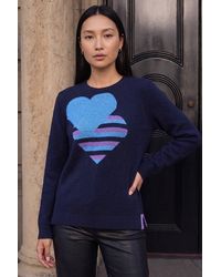 Roman - Heart Crew Neck Knit Jumper - Lyst