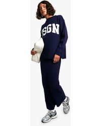 DSGN Studio - Petite Crew Neck Knitted Sweater And Maxi Skirt Set - Lyst