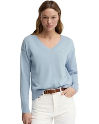 POLO CLUB - V-Neck Sweater Pullover18 - Lyst