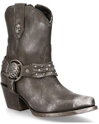 New Rock - Leather Pointed Cowboy Boots- Wstm005-S1 - Lyst